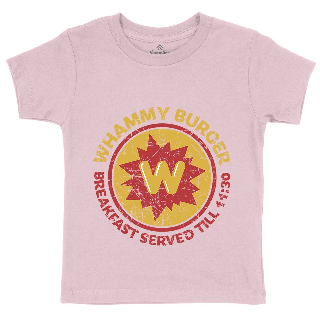 Whammy Burger Kids Organic Crew Neck T-Shirt Food D286