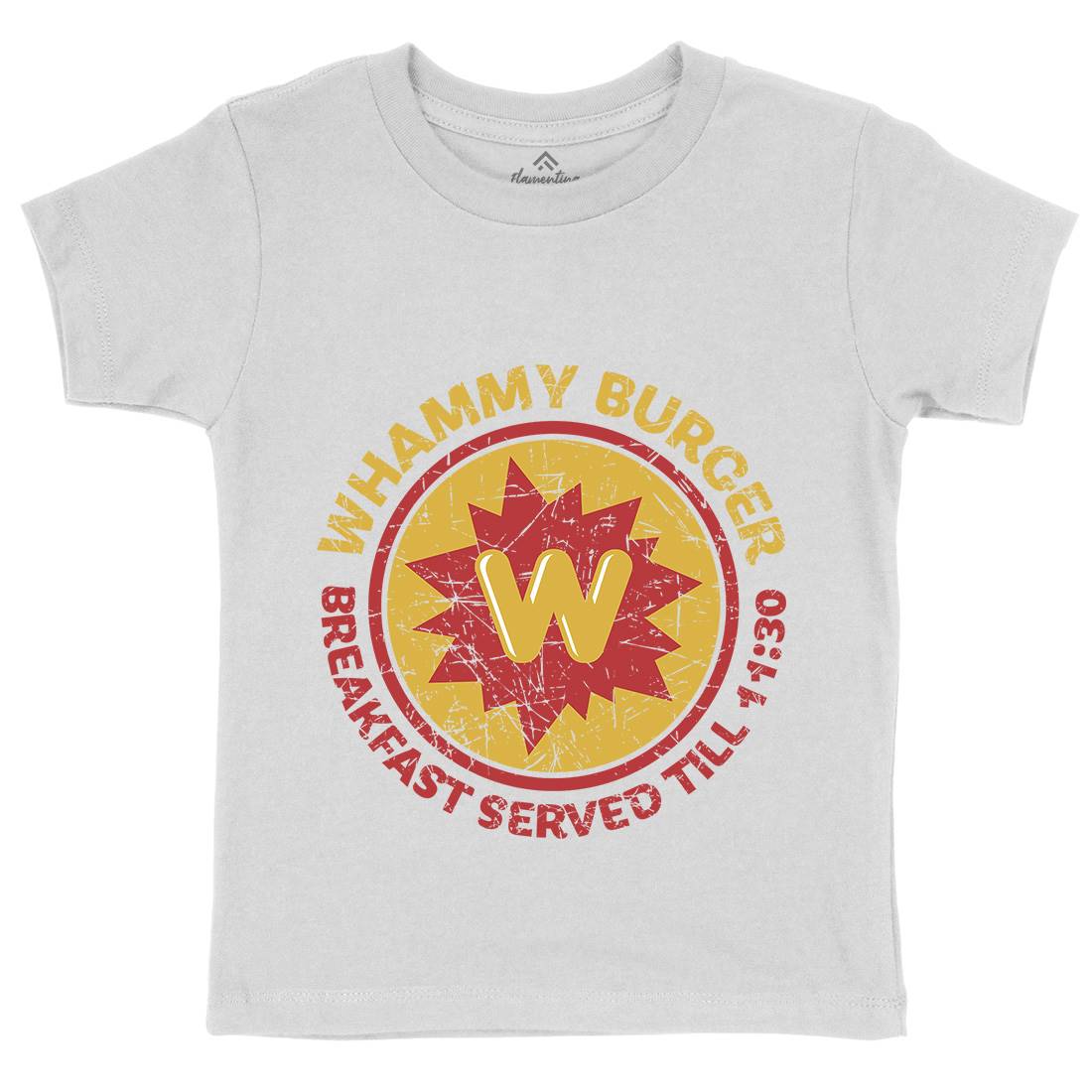 Whammy Burger Kids Crew Neck T-Shirt Food D286