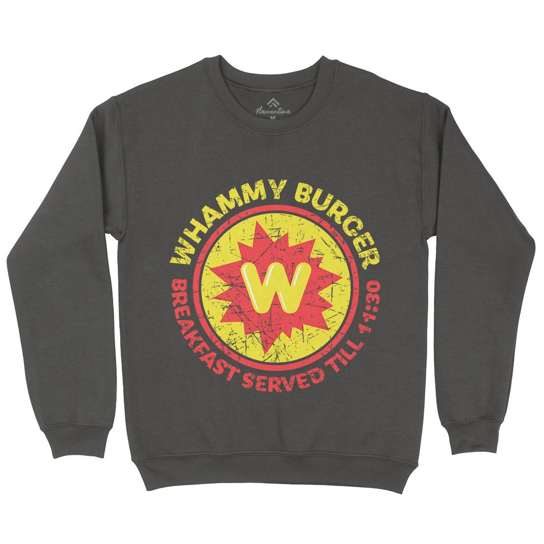 Whammy Burger Kids Crew Neck Sweatshirt Food D286