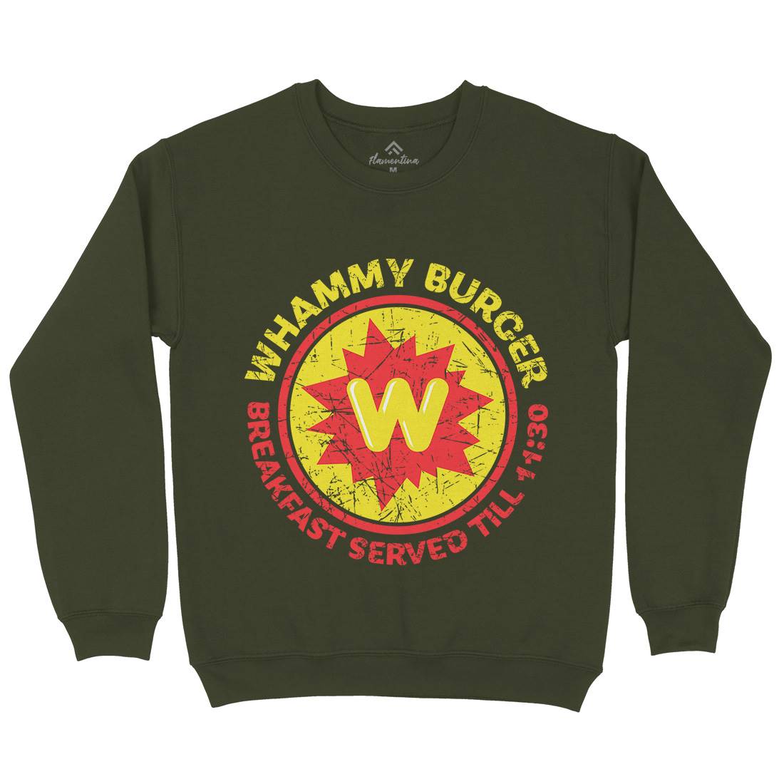 Whammy Burger Mens Crew Neck Sweatshirt Food D286