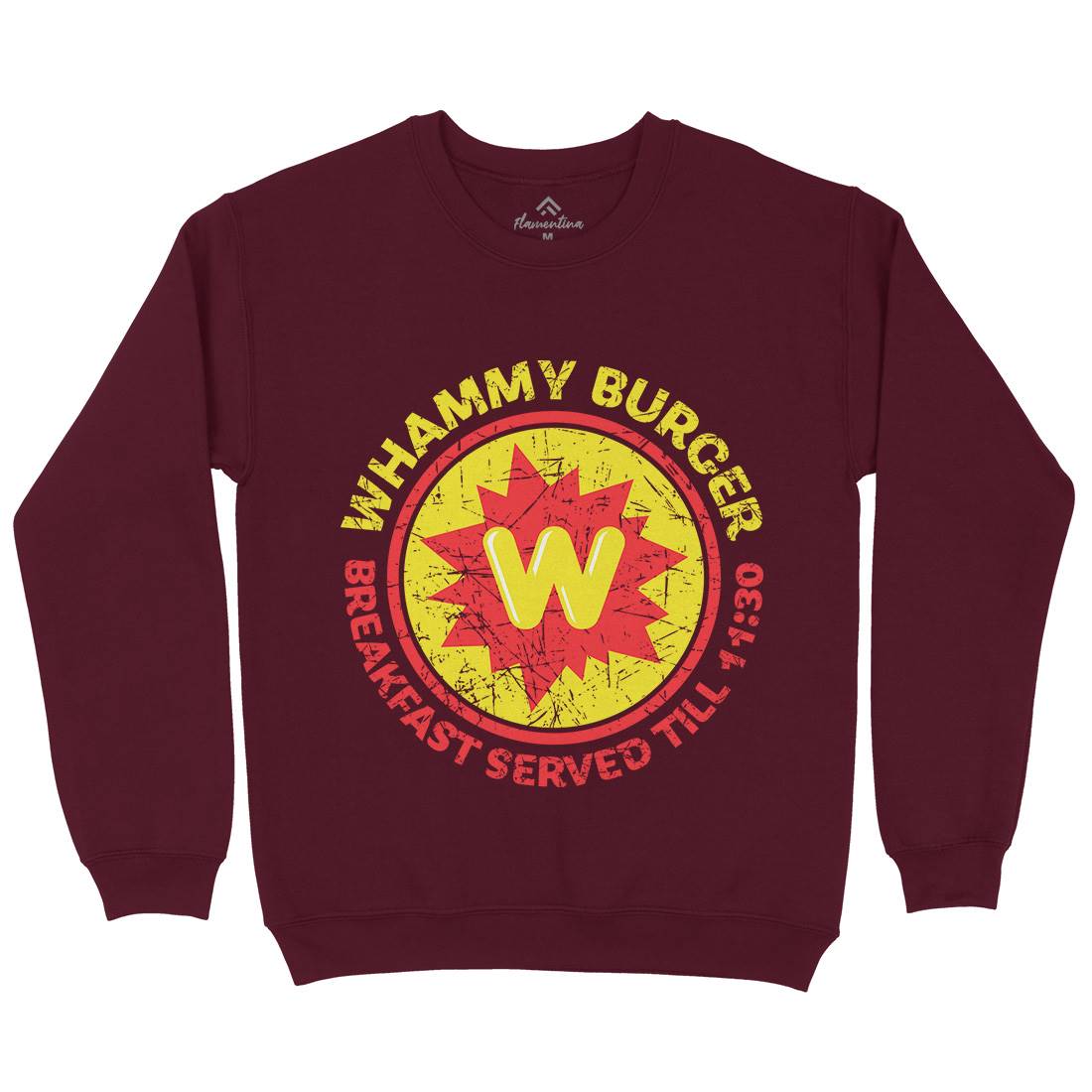 Whammy Burger Kids Crew Neck Sweatshirt Food D286