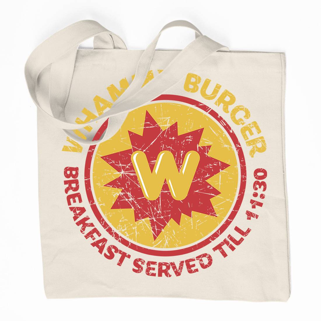 Whammy Burger Organic Premium Cotton Tote Bag Food D286
