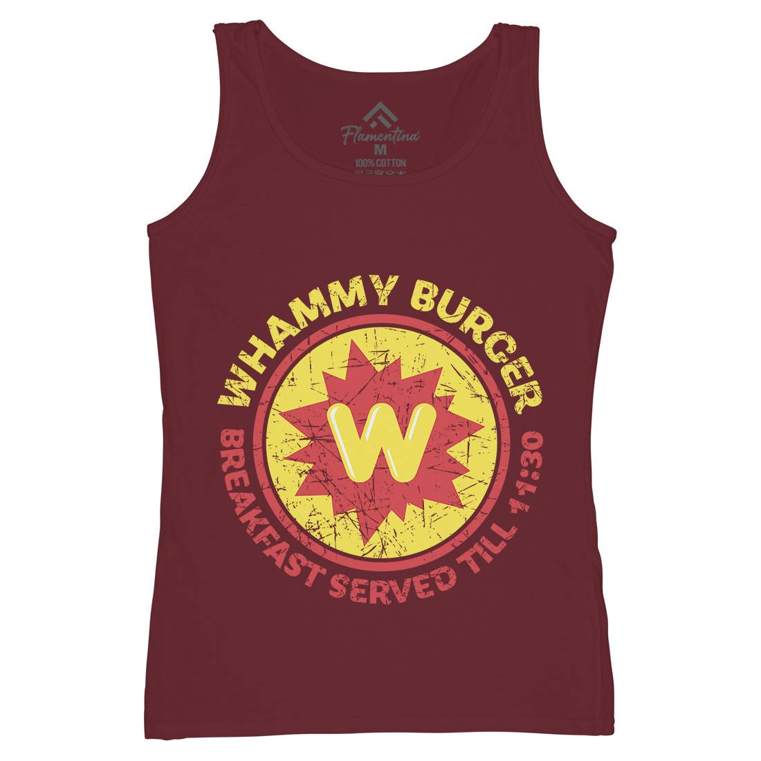 Whammy Burger Womens Organic Tank Top Vest Food D286
