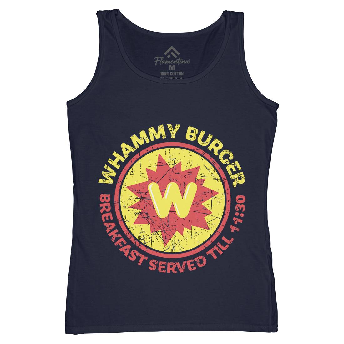 Whammy Burger Womens Organic Tank Top Vest Food D286