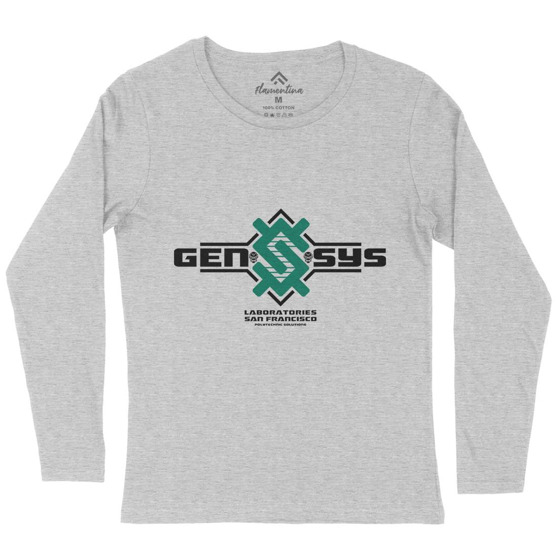 Gen-Sys Womens Long Sleeve T-Shirt Space D287