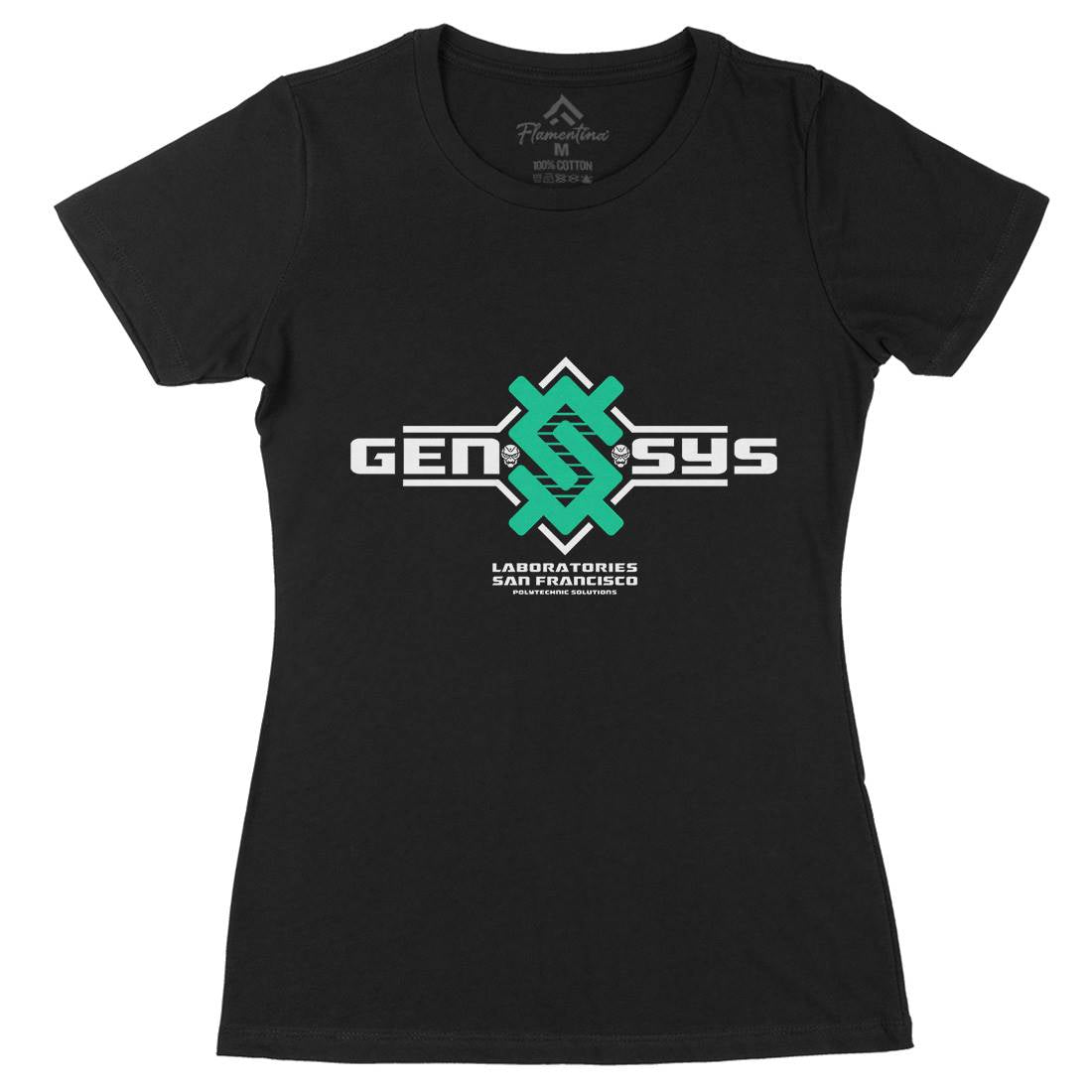 Gen-Sys Womens Organic Crew Neck T-Shirt Space D287