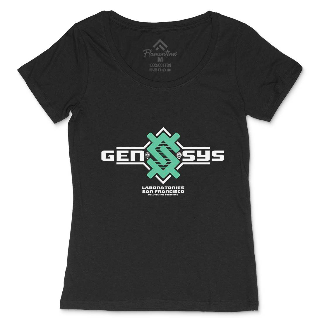 Gen-Sys Womens Scoop Neck T-Shirt Space D287