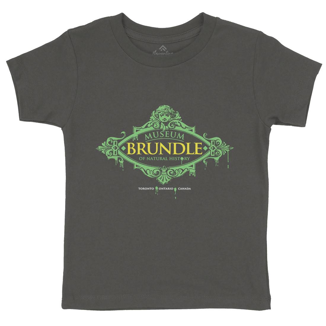 Brundle Museum Kids Organic Crew Neck T-Shirt Horror D288