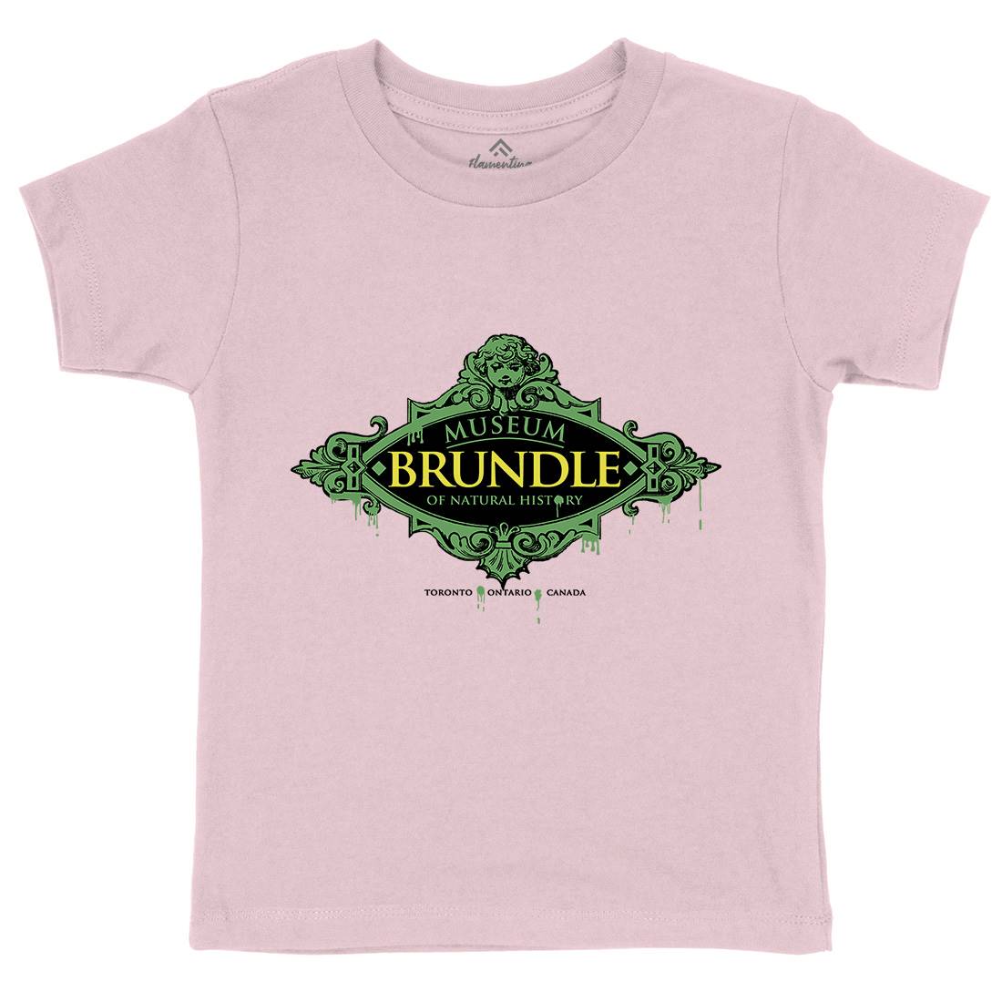 Brundle Museum Kids Crew Neck T-Shirt Horror D288