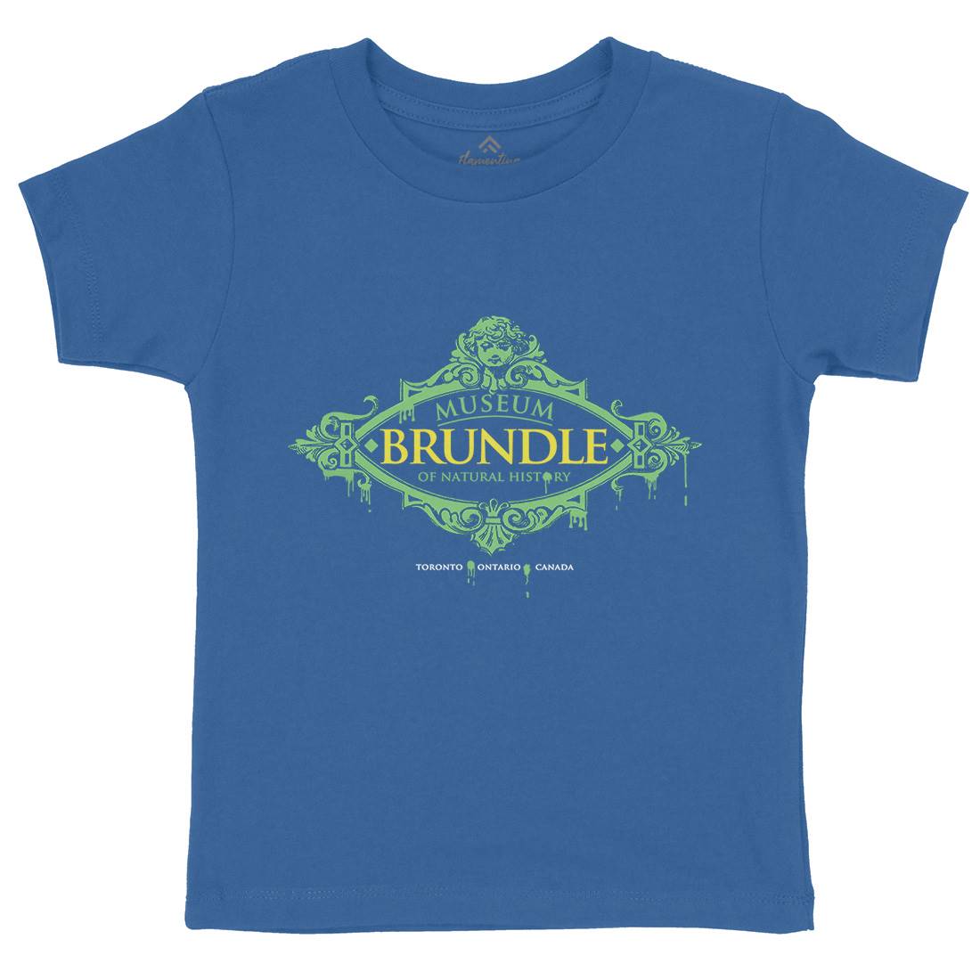 Brundle Museum Kids Crew Neck T-Shirt Horror D288