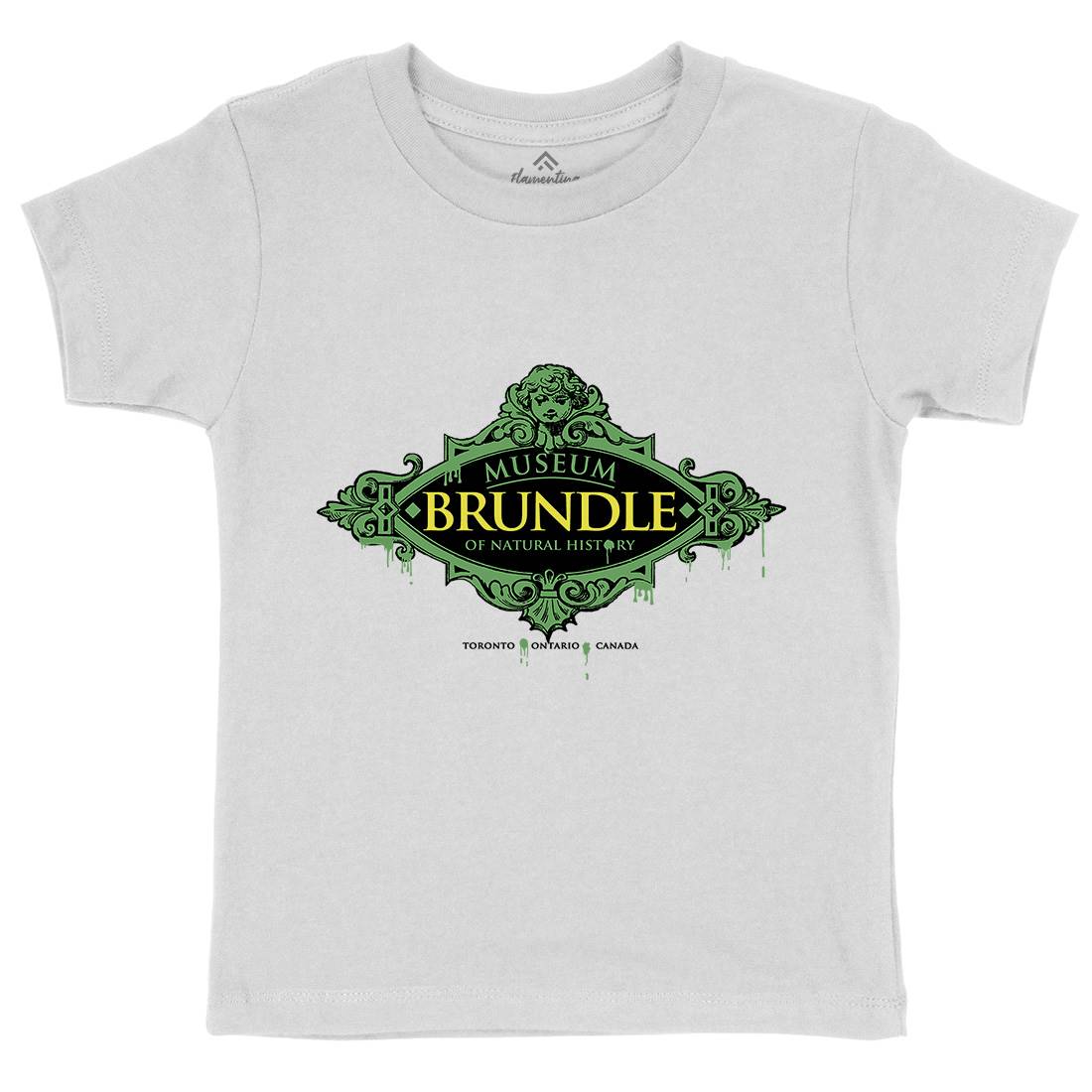 Brundle Museum Kids Organic Crew Neck T-Shirt Horror D288