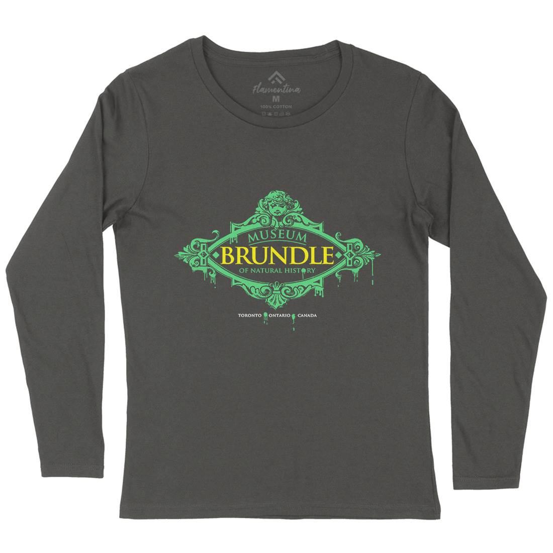 Brundle Museum Womens Long Sleeve T-Shirt Horror D288