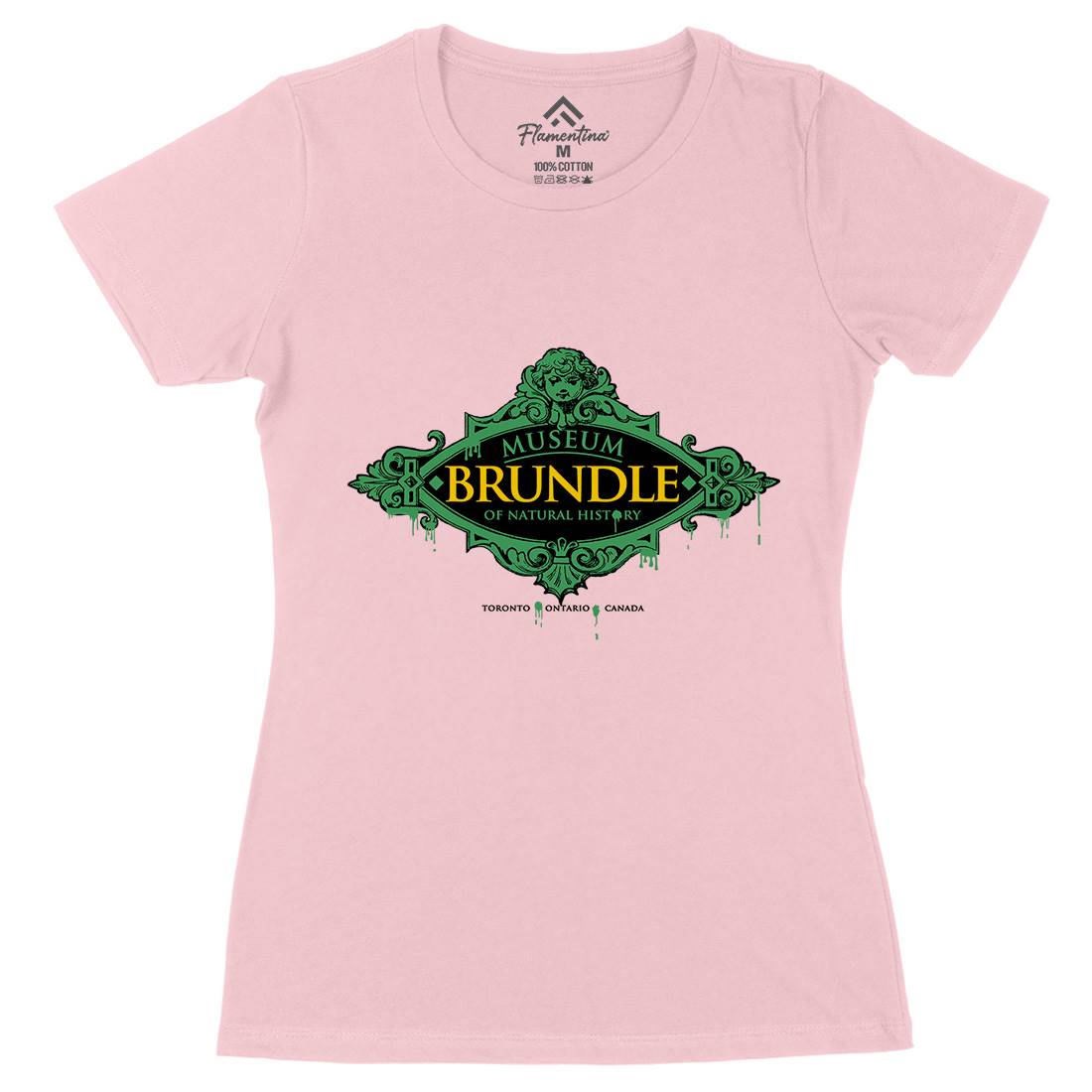 Brundle Museum Womens Organic Crew Neck T-Shirt Horror D288