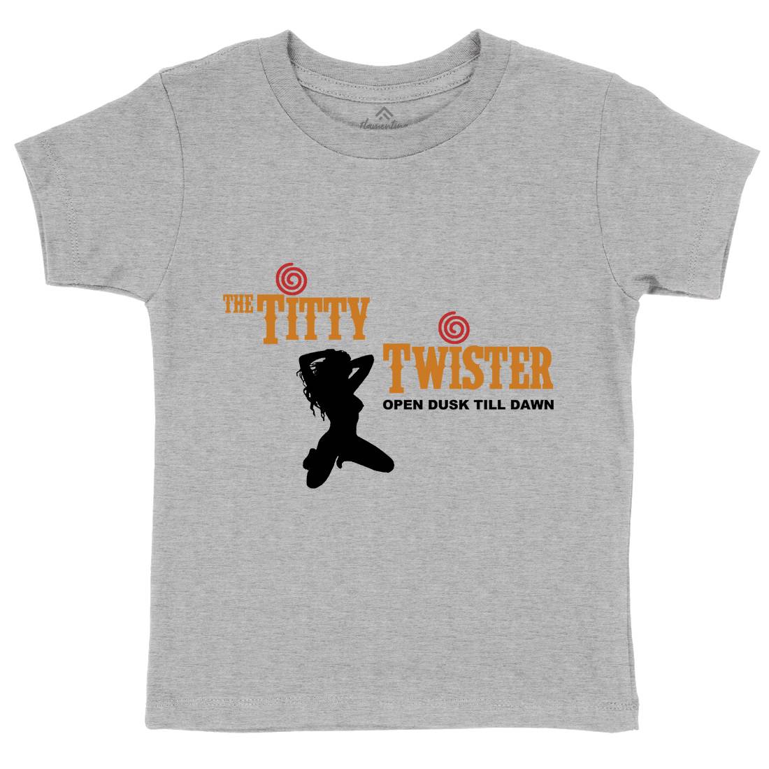 Titty Twister Kids Crew Neck T-Shirt Horror D289