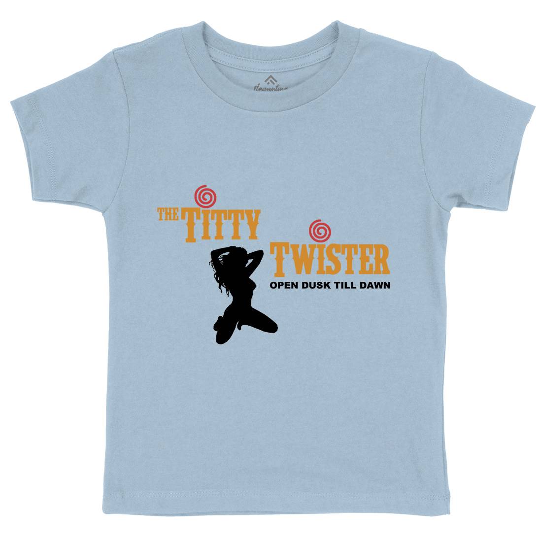 Titty Twister Kids Organic Crew Neck T-Shirt Horror D289