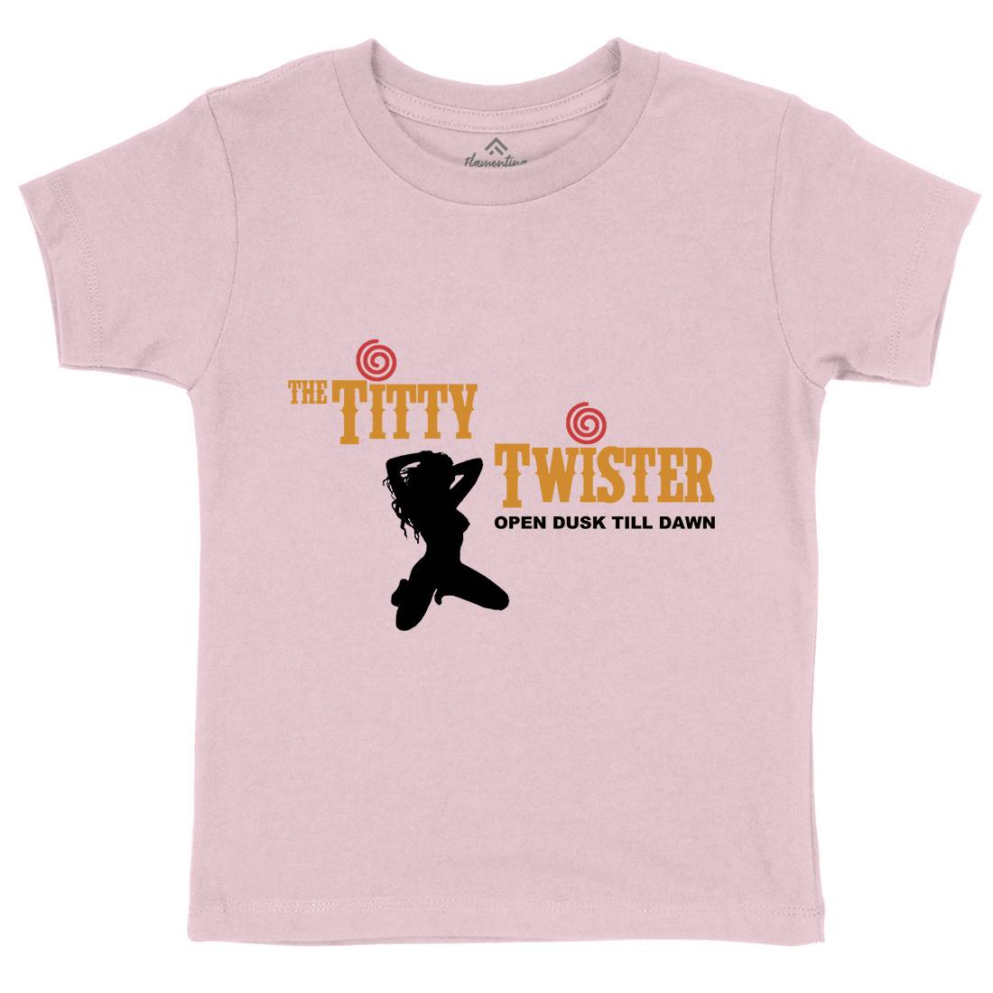 Titty Twister Kids Organic Crew Neck T-Shirt Horror D289