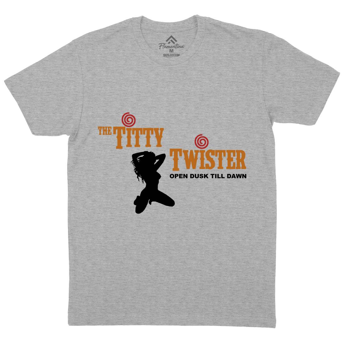 Titty Twister Mens Crew Neck T-Shirt Horror D289