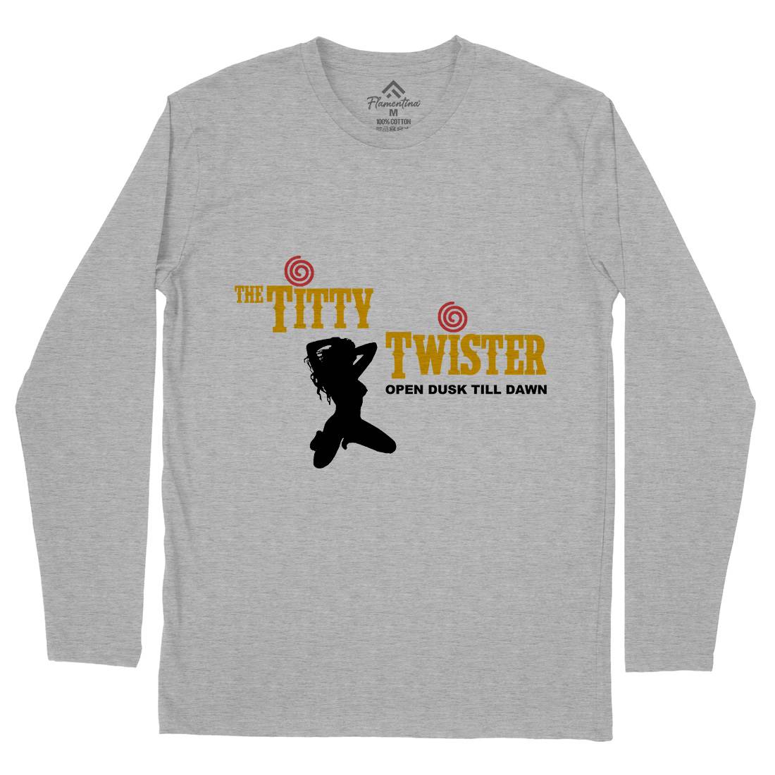 Titty Twister Mens Long Sleeve T-Shirt Horror D289
