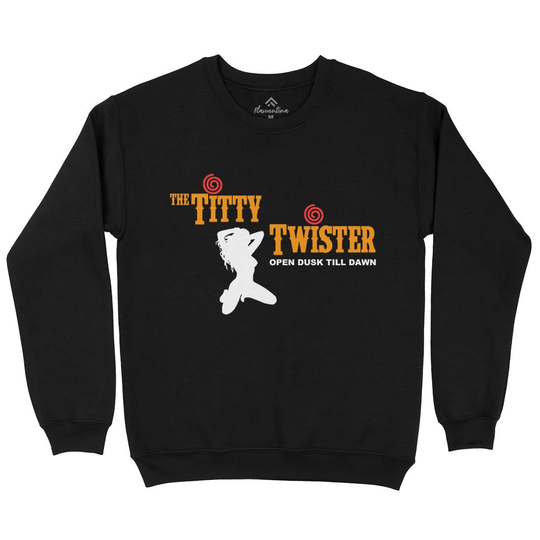 Titty Twister Mens Crew Neck Sweatshirt Horror D289