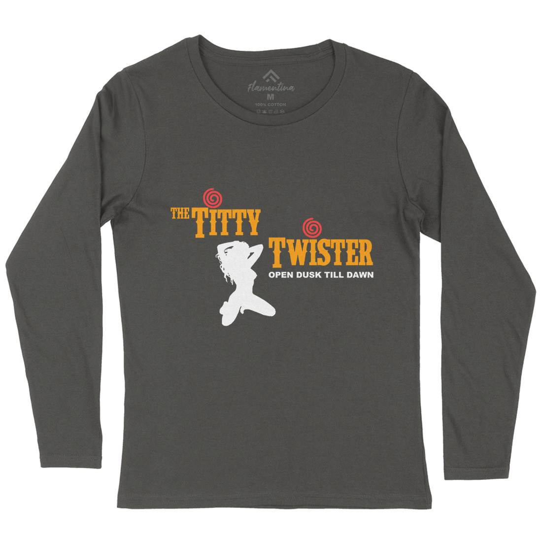 Titty Twister Womens Long Sleeve T-Shirt Horror D289