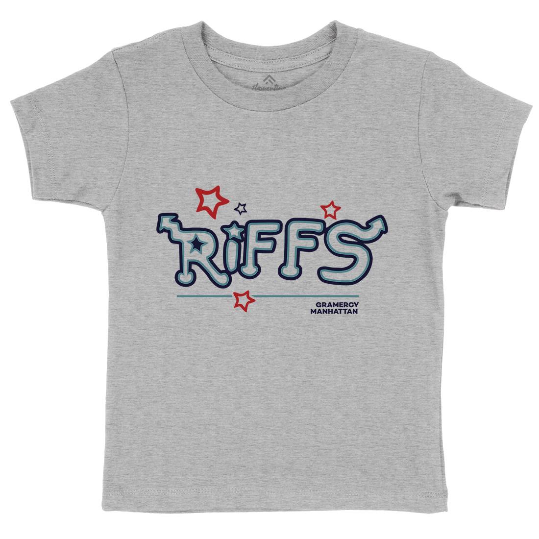 Riffs Kids Crew Neck T-Shirt Retro D290