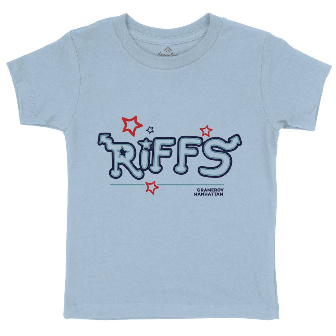 Riffs Kids Organic Crew Neck T-Shirt Retro D290
