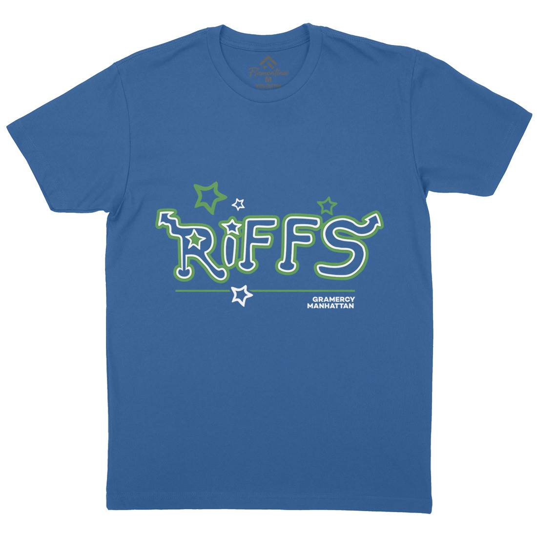 Riffs Mens Crew Neck T-Shirt Retro D290