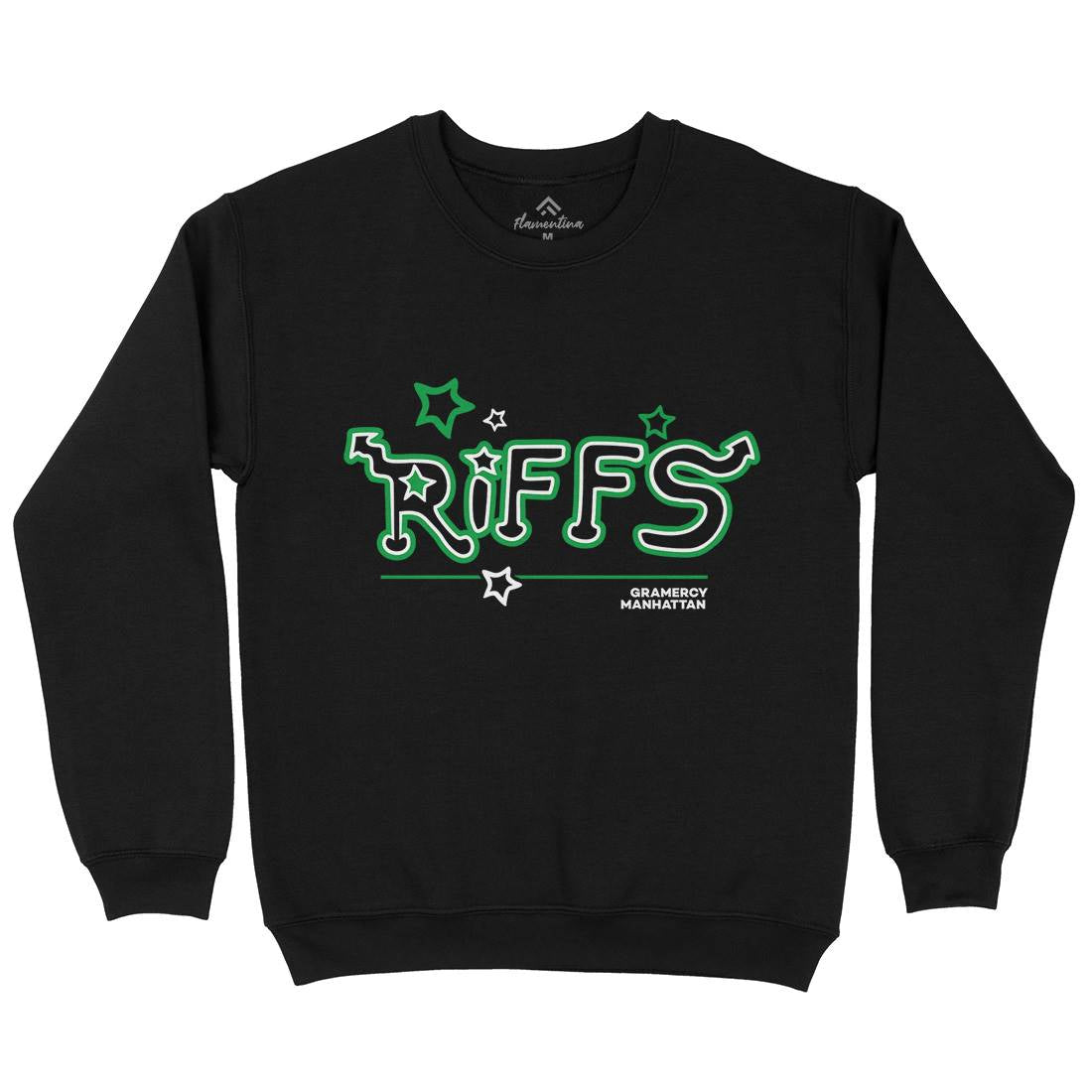 Riffs Mens Crew Neck Sweatshirt Retro D290
