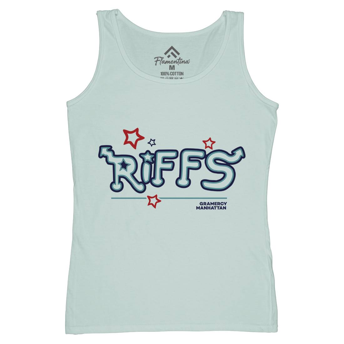 Riffs Womens Organic Tank Top Vest Retro D290