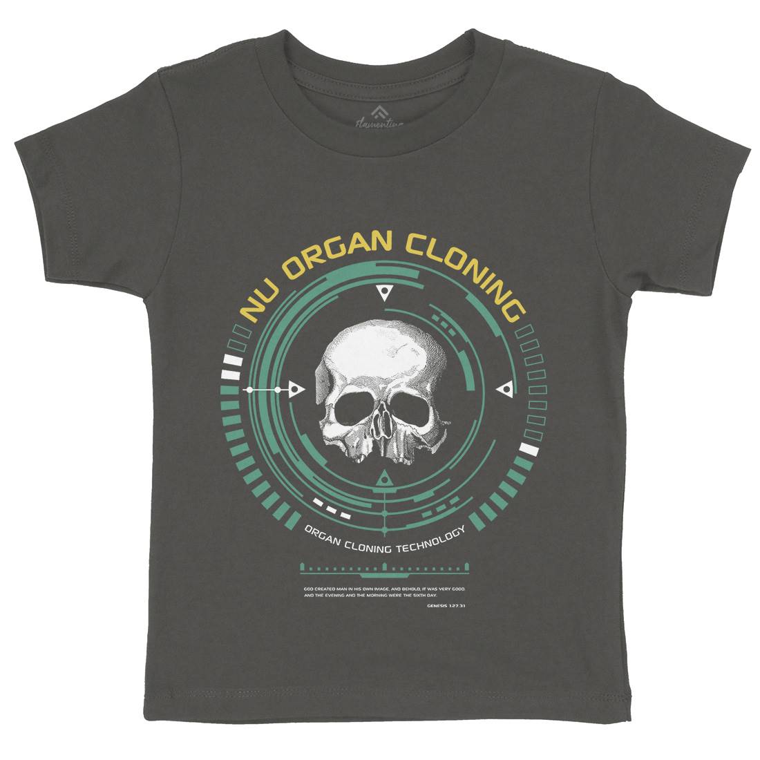 Nu Organ Cloning Kids Crew Neck T-Shirt Space D291