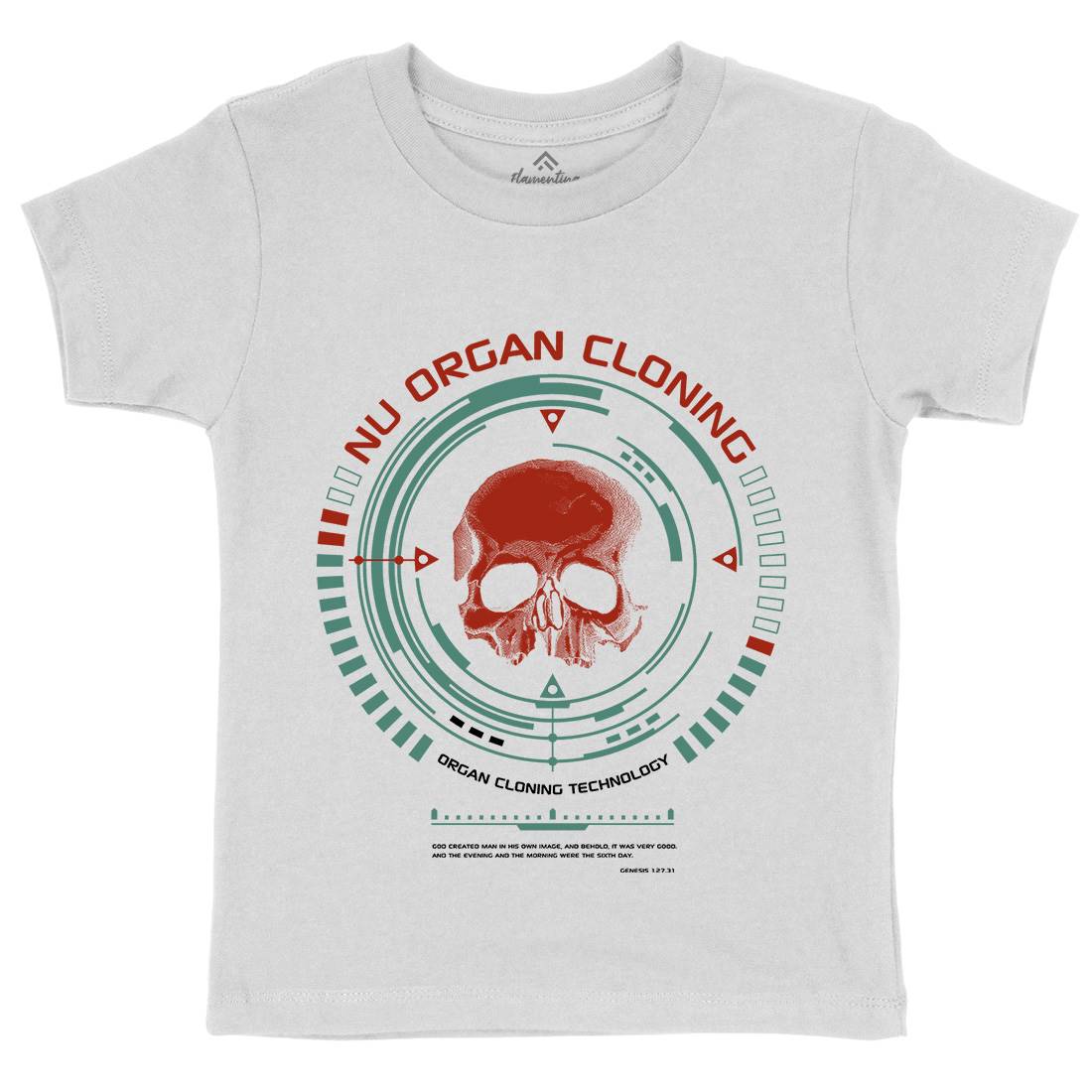 Nu Organ Cloning Kids Crew Neck T-Shirt Space D291
