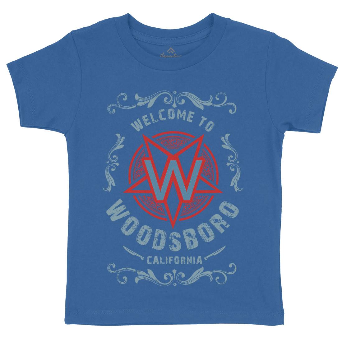 Woodsboro Kids Crew Neck T-Shirt Horror D292
