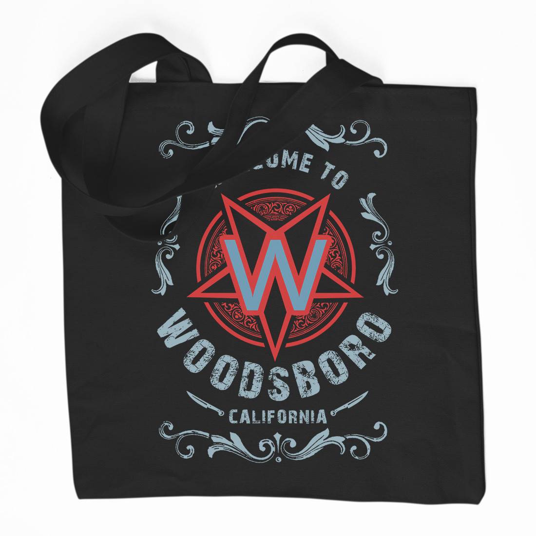 Woodsboro Organic Premium Cotton Tote Bag Horror D292