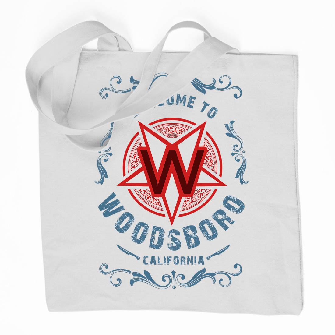 Woodsboro Organic Premium Cotton Tote Bag Horror D292