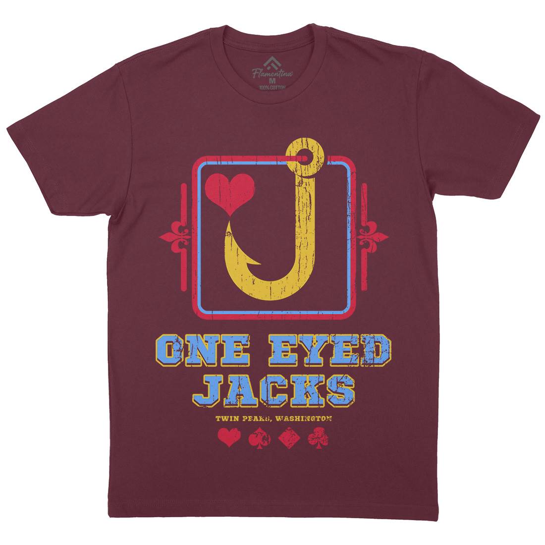 One Eyed Jacks Mens Crew Neck T-Shirt Horror D293