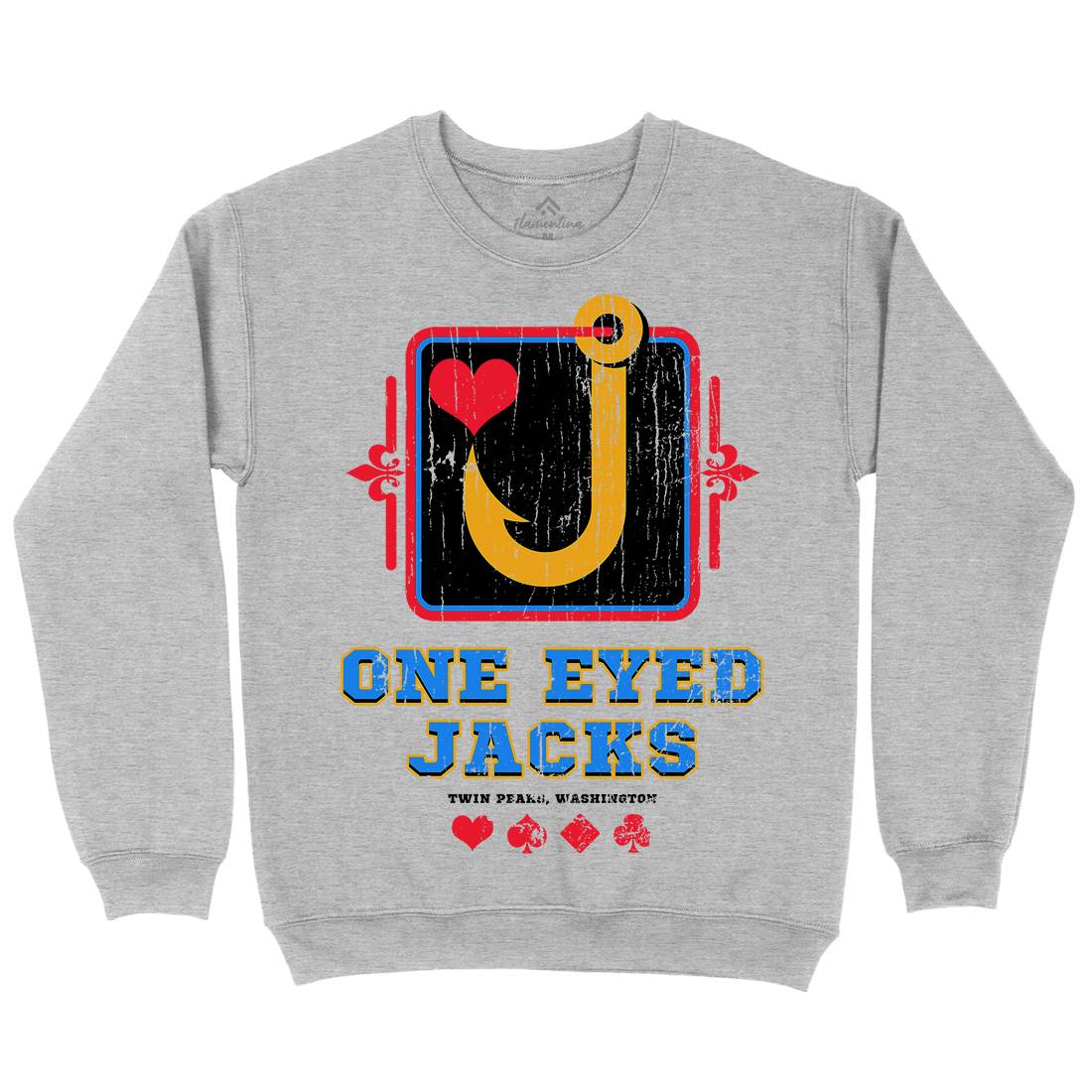 One Eyed Jacks Kids Crew Neck Sweatshirt Horror D293
