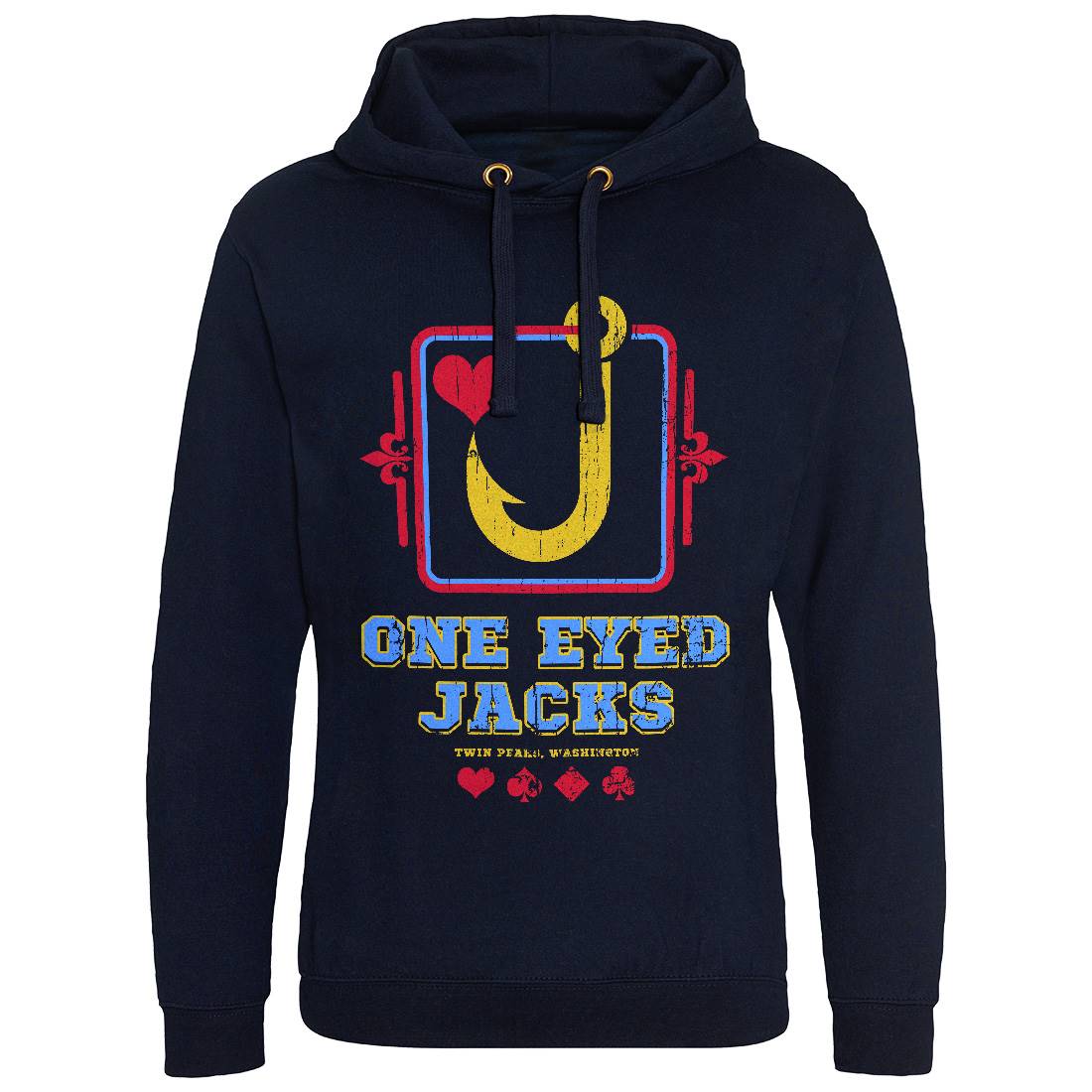 One Eyed Jacks Mens Hoodie Without Pocket Horror D293