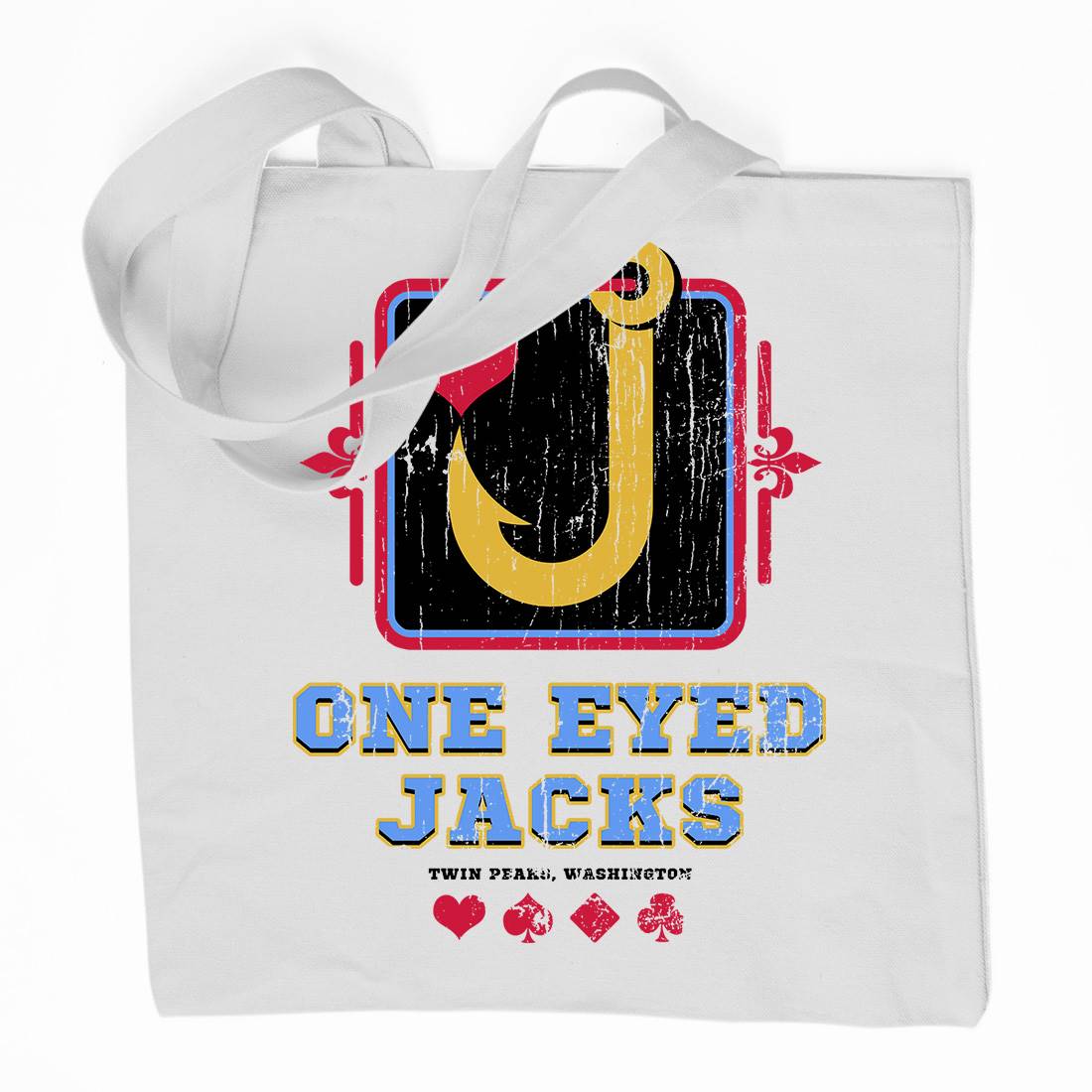 One Eyed Jacks Organic Premium Cotton Tote Bag Horror D293