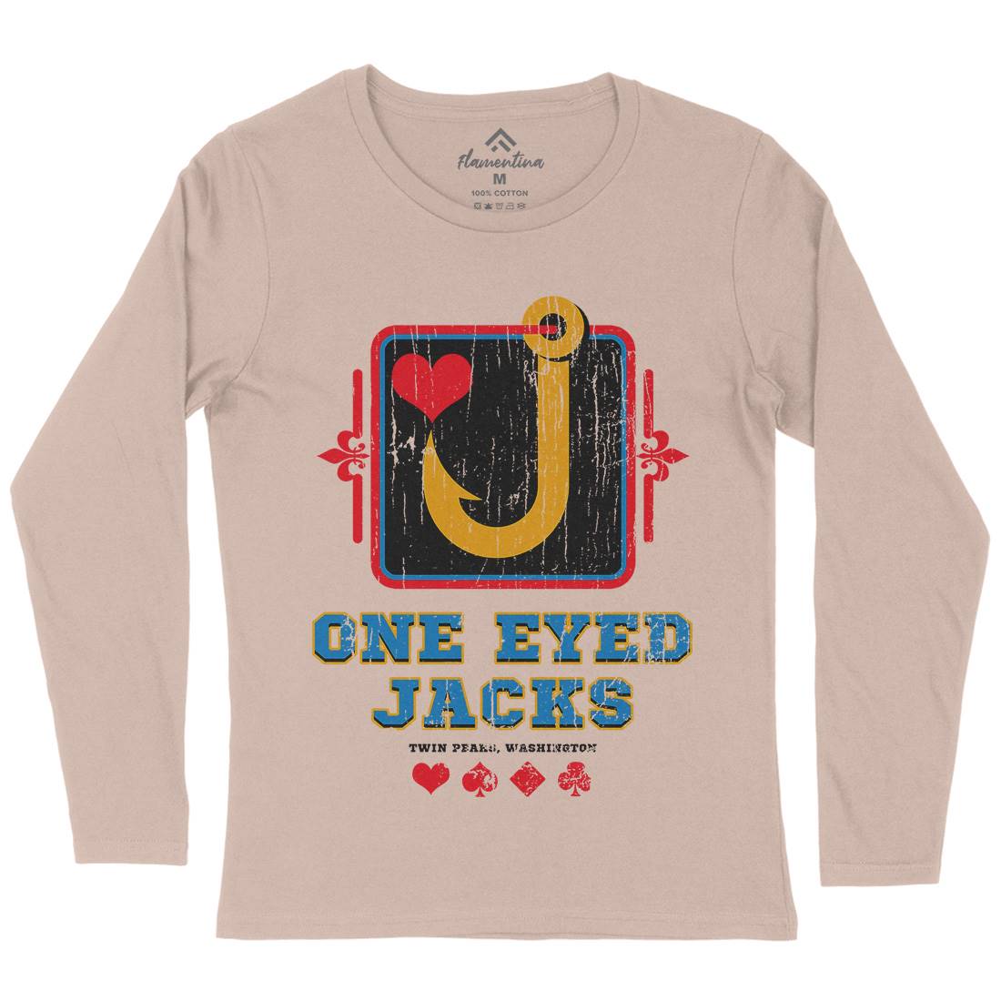 One Eyed Jacks Womens Long Sleeve T-Shirt Horror D293