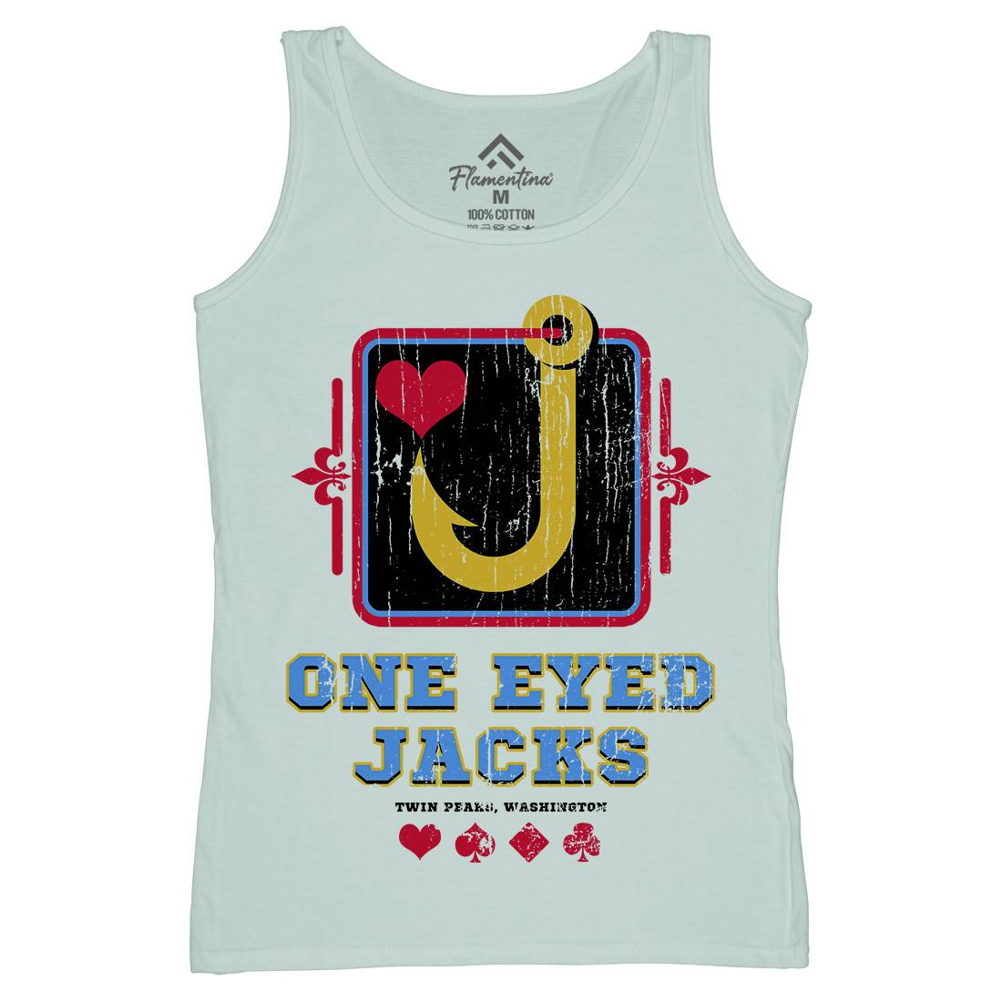 One Eyed Jacks Womens Organic Tank Top Vest Horror D293