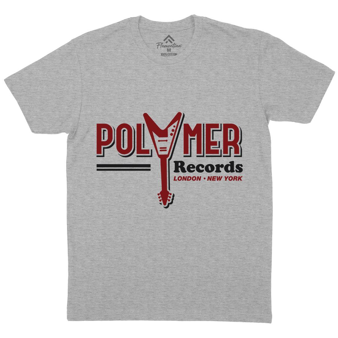 Polymer Mens Crew Neck T-Shirt Music D294