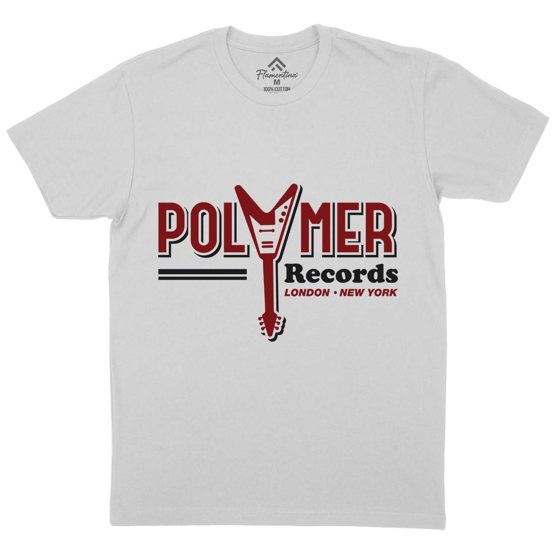 Polymer Mens Crew Neck T-Shirt Music D294