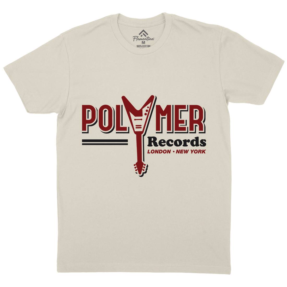 Polymer Mens Organic Crew Neck T-Shirt Music D294