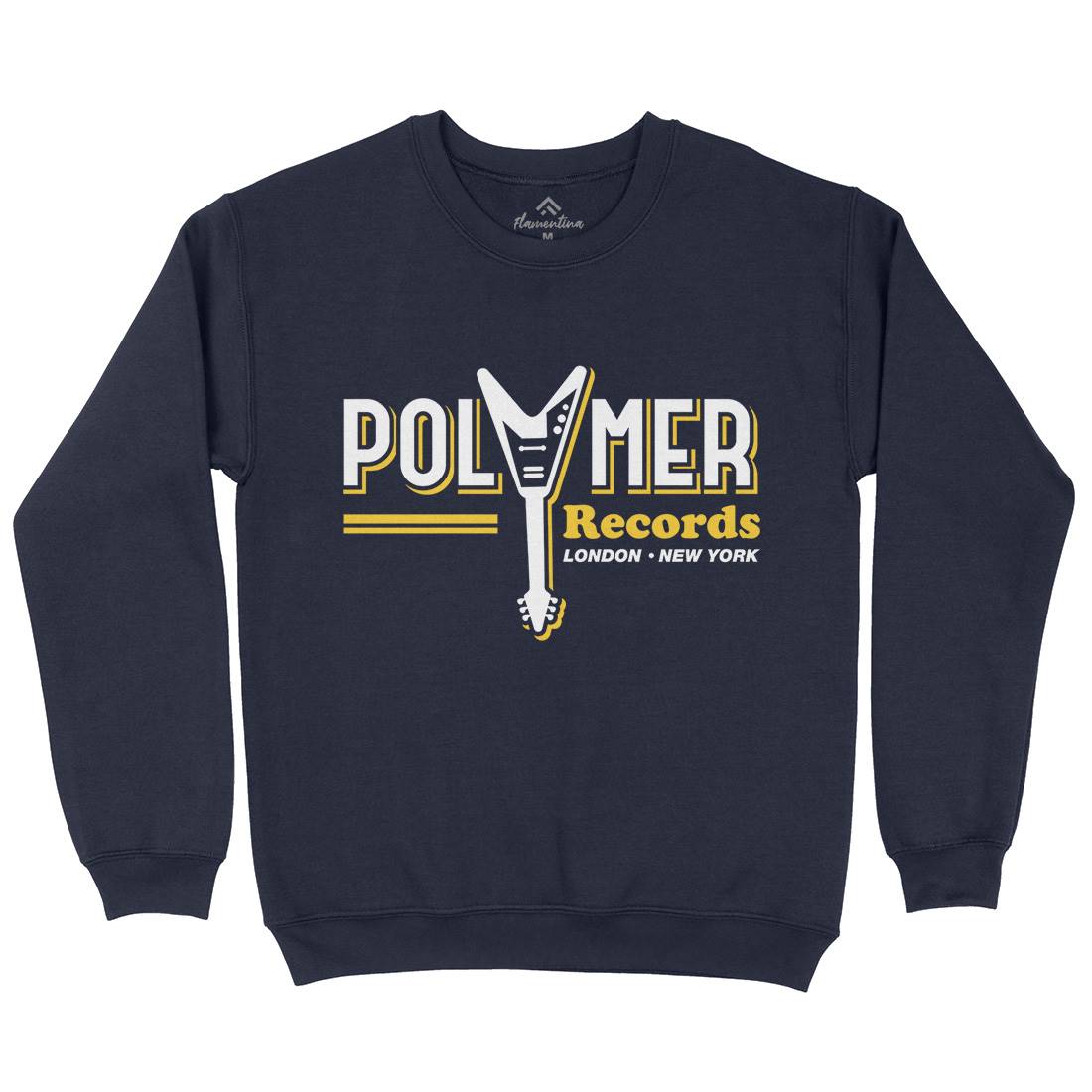 Polymer Mens Crew Neck Sweatshirt Music D294