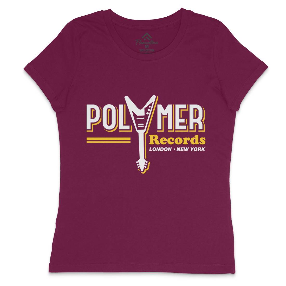 Polymer Womens Crew Neck T-Shirt Music D294