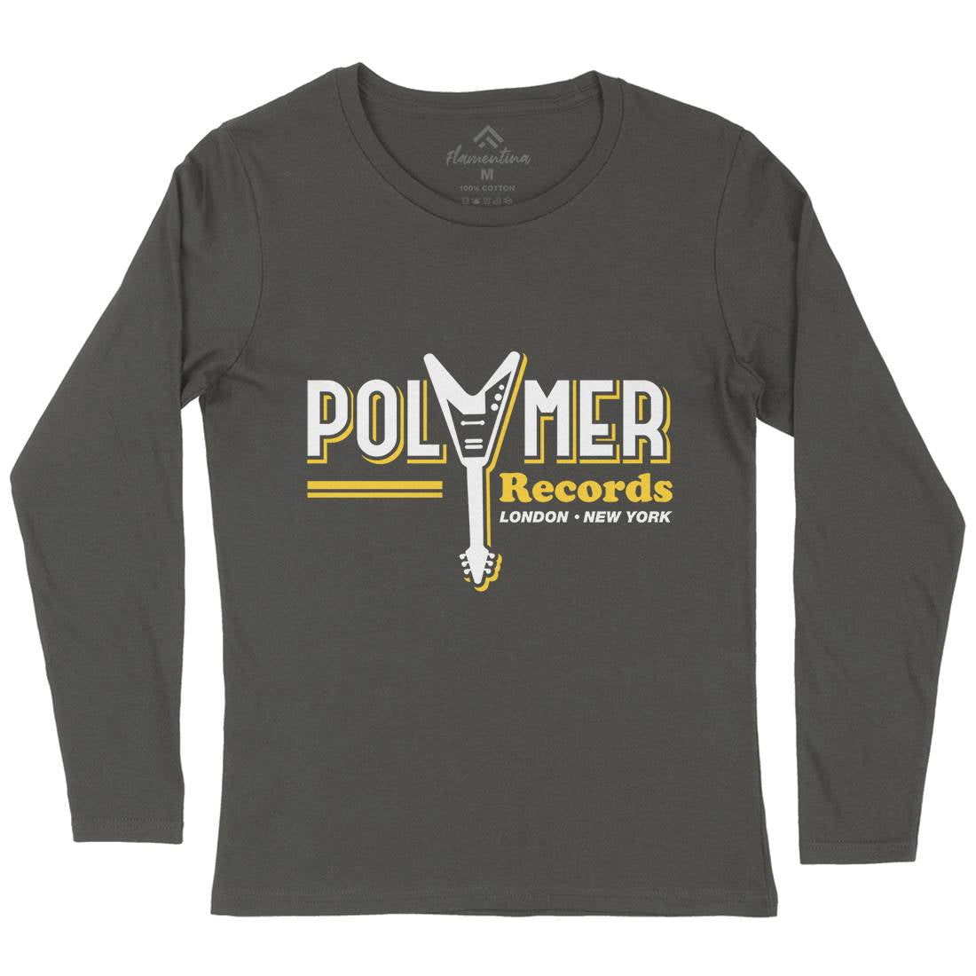Polymer Womens Long Sleeve T-Shirt Music D294