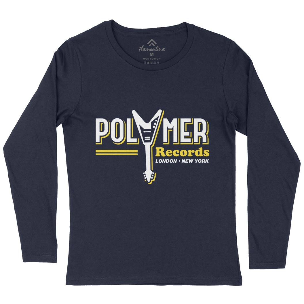 Polymer Womens Long Sleeve T-Shirt Music D294