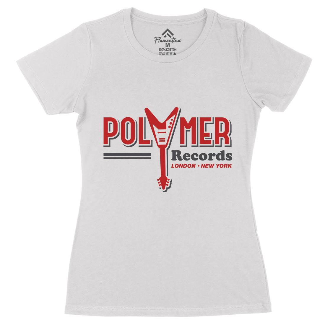 Polymer Womens Organic Crew Neck T-Shirt Music D294