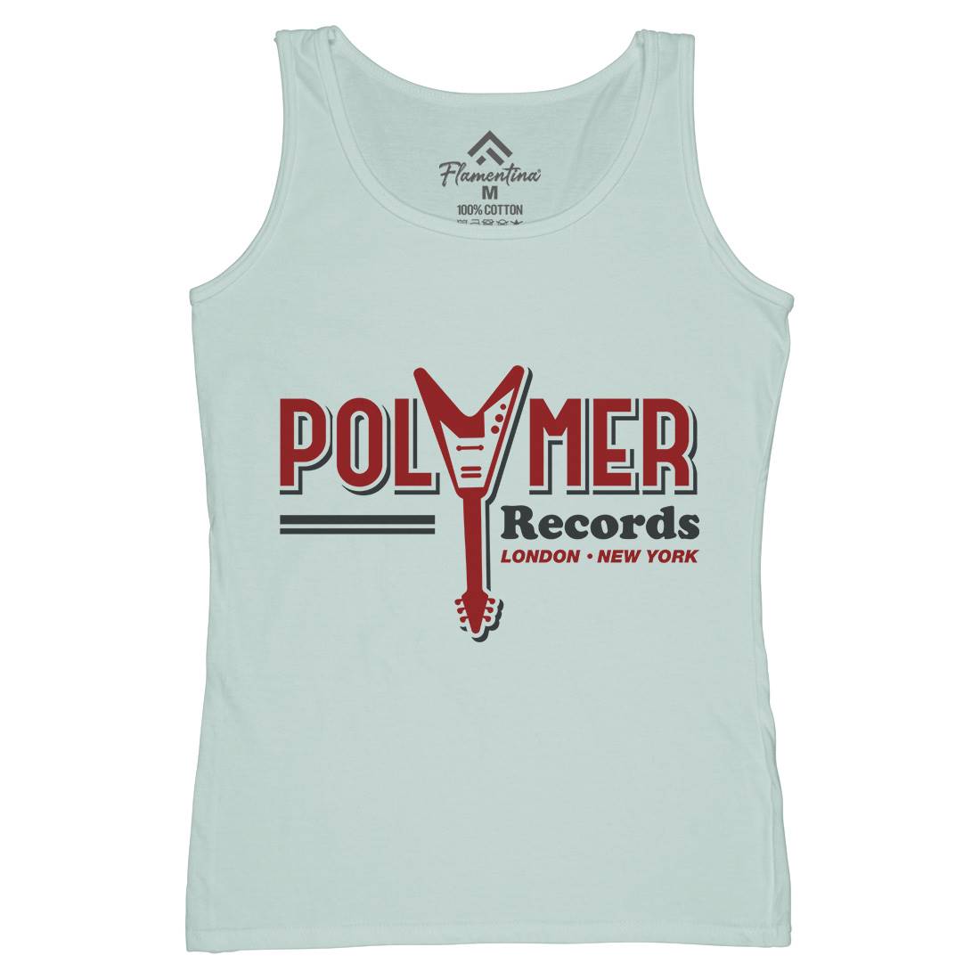 Polymer Womens Organic Tank Top Vest Music D294