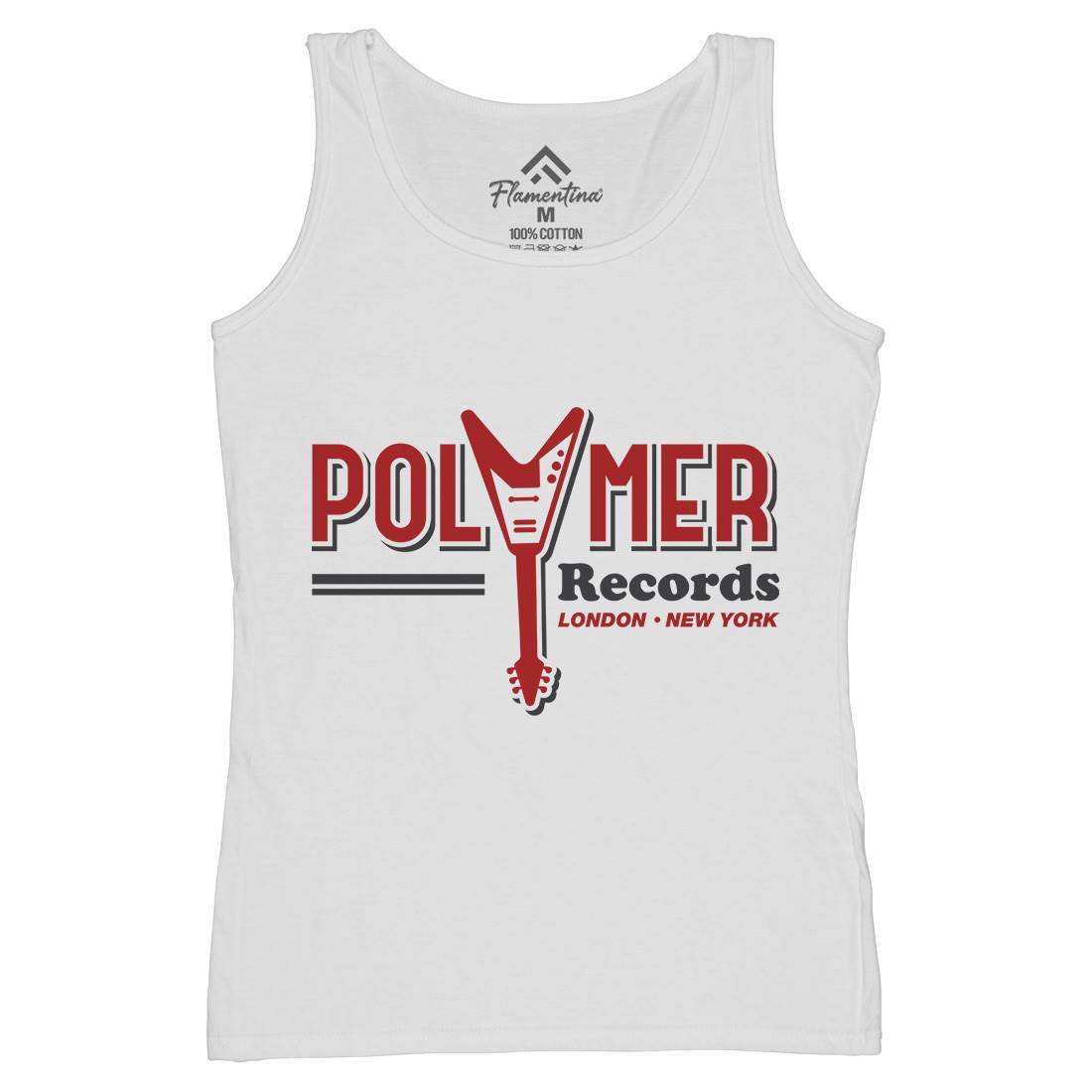 Polymer Womens Organic Tank Top Vest Music D294
